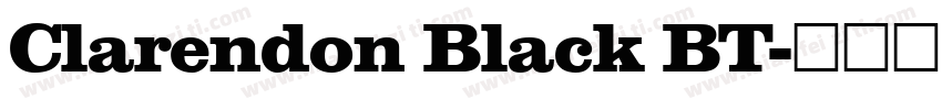 Clarendon Black BT字体转换